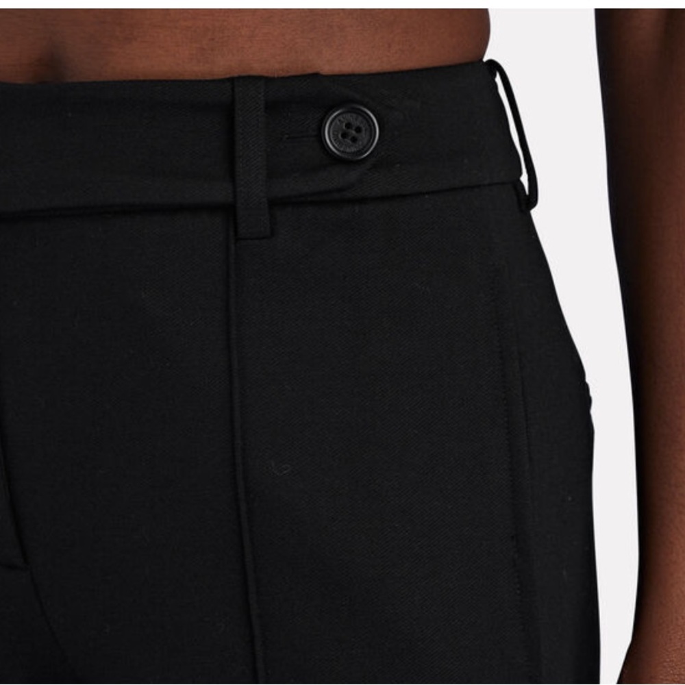 NWT Anine Bing Ian Ponte Slim-Leg Pant in Black | Size 4 - Picture 2 of 8